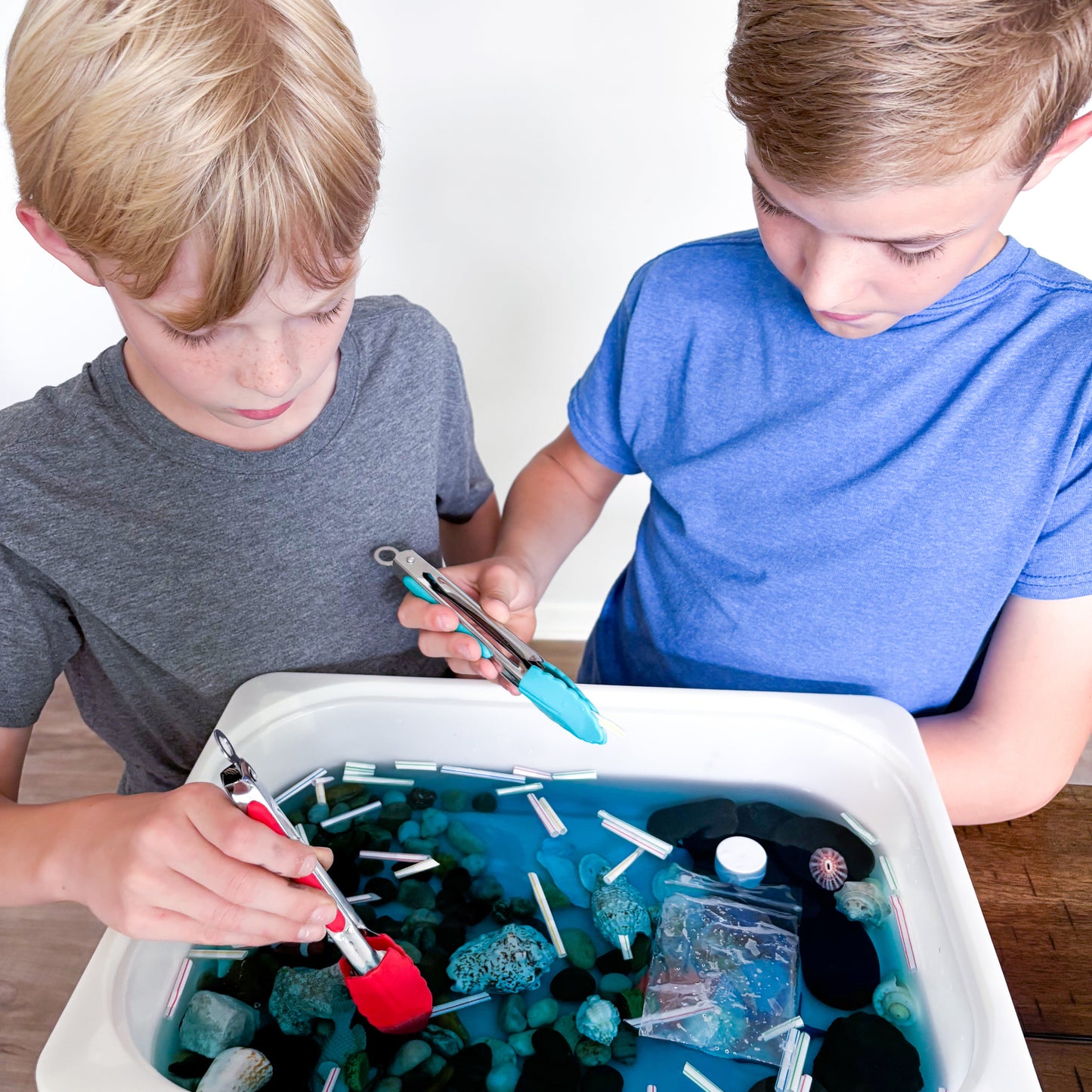 Children with Ocean Clean Up Activity for Deep Blue Sea