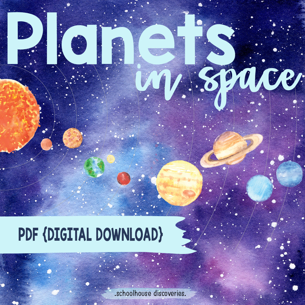 Planets in Space {PDF DIGITAL DOWNLOAD}