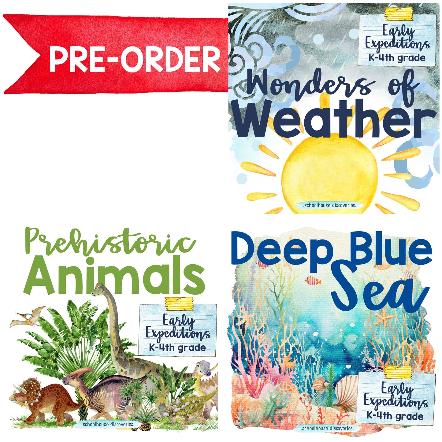 Weather, Prehistoric Animals, & Deep Blue Sea Bundle