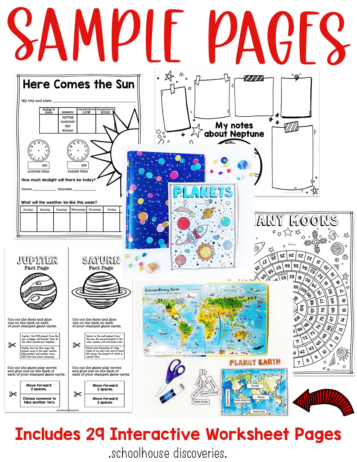 Planets in Space {PDF DIGITAL DOWNLOAD} – Schoolhouse Discoveries