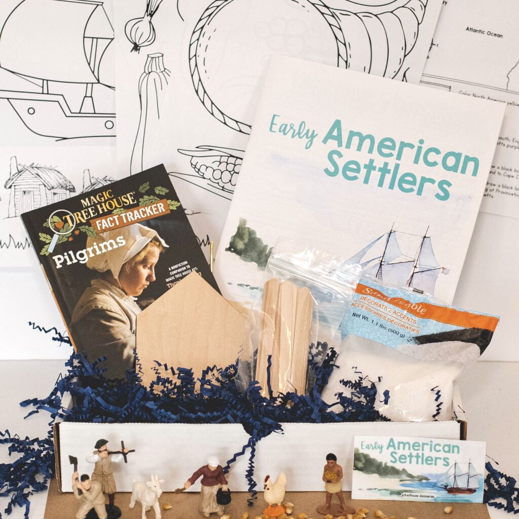 American Settlers Unit Study Kit-What's Included